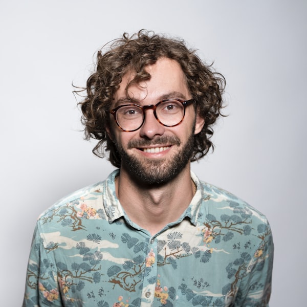 Portrait of The Ardent Blogger, smiling