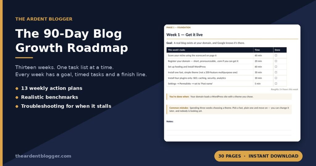 The 90-Day Blog Growth Roadmap